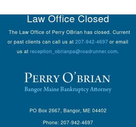 Perry O'Brian - Bangor ME Lawyers