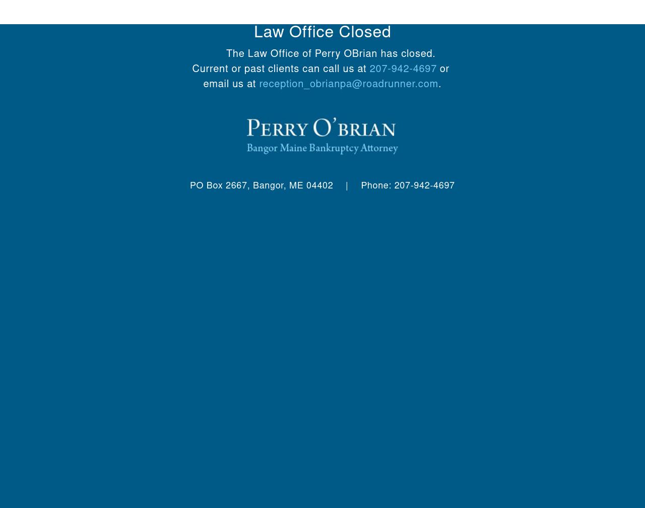 Perry O'Brian - Bangor ME Lawyers